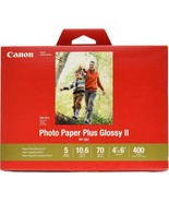 CanonInk Photo Paper Plus Glossy II 4&quot; x 6&quot; 400 Sheets (1432C007) - $62.28 CAD