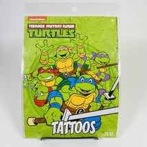 Teenage Mutant Ninja Turtles 25 Temporary Tattoos Nickelodeon TMNT New Colorful - £7.39 GBP