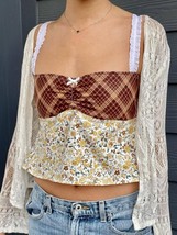 Lace Detail Floral Sweetheart Neck Cami - $29.32