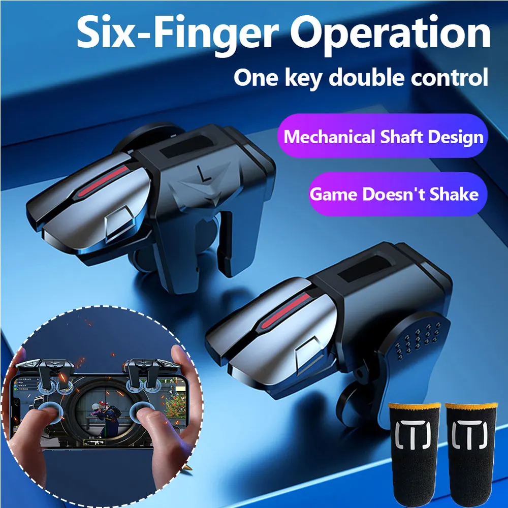 G21 1 Pair 6 Finger Game Controller Gamepad Flexible Sensitive Gaming Aim - £12.02 GBP+