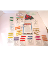 Parker Bros 1998 Monopoly Gold Game Pieces Money Tokens Cards Properties... - $9.85