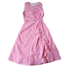 NWT J.Crew Collection Striped Cutout Stretch Cotton Poplin Ruffle Dress 4 - £57.55 GBP