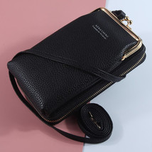 Women Phone Crossbody Bag PU Leather MINI Shoulder Messenger Bag Large Capacity  - £21.66 GBP