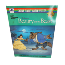 Vintage 1991 Paint With Water Disney Beauty And The Beast Golden Coloring Book - $25.65