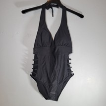 Swimsuit Womens XL 12 Cutout Halter Backless Black Unused Fiyote  - £12.43 GBP