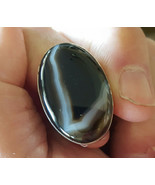 Banded Agate 925 Fine Solid Sterling Silver Ring Size 7.5  GemStone Gem ... - $44.44
