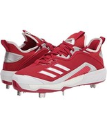 Adidas Men&#39;s Boost Icon 6 Metal Baseball Cleats EG6550 Red Size 8.5 - £78.68 GBP