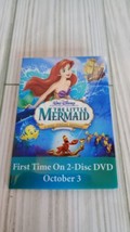 The Little Mermaid Promotional Pin Coming to DVD NOS Approx 3x2 Inches - £3.93 GBP