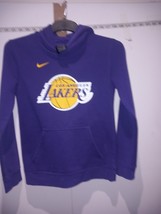 Nike Nba La Lakers Hoodie Purple Cotton Mens Size Medium - £17.44 GBP