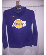 NIKE NBA LA LAKERS hoodie Purple Cotton Mens Size Medium - £17.18 GBP
