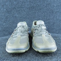 ECCO  Women Sneaker Shoes Gray Leather Drawstring Size 39 Medium - £19.47 GBP