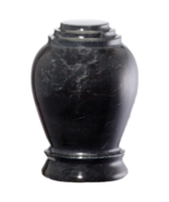 2 Cubic Inches Embrace Ebony Memento Marble Cremation Urn - $70.00