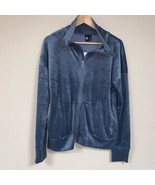 SPYDER Jacket Women&#39;s Large Full-Zip Fleece Velour Dark Cloud Long Sleev... - £95.00 GBP