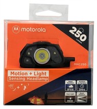 NEW Motorola MHC250 250 Lumen High &amp; Low Mode LED Headlamp Black/Orange - £24.37 GBP