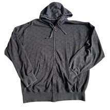 Vintage Plan B Skateboards A.O.P. Monogram Hoodie Sweatshirt Sz L Grey Y... - $39.55