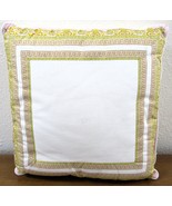 Gianni Versace Home Collection Medusa Pink White 16&quot; Square Throw Pillow  - $324.28 CAD