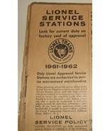 Lionel Cohen Trains Toys catalog 1961 O gauge science kits railroad slot... - $34.28 CAD