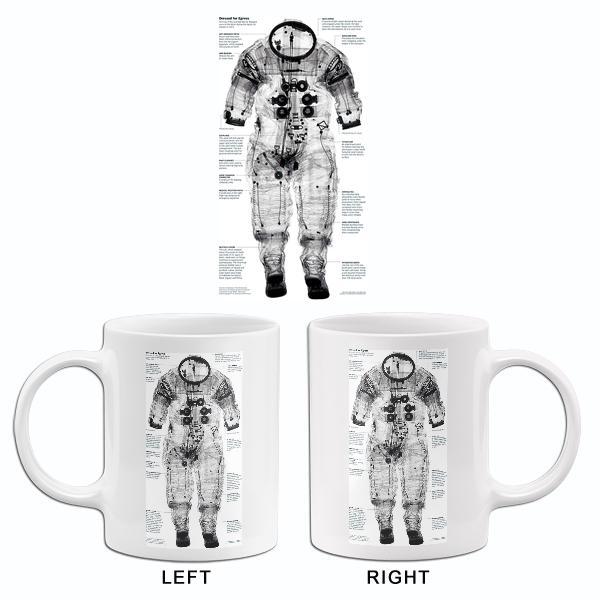 Apollo 14 Space-Suit - Moon Mission - 1971 - X-Ray Photo Mug - £19.47 GBP - £22.72 GBP