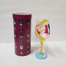 Lolita Kind of a Diet Woman Funny Friend 15 oz Wine Glass Hand Painted - £13.80 GBP