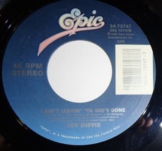 Joe Diffie 45 RPM Record-I Ain&#39;t Leavin&#39; Til She&#39;s Gone / If The Devil D... - £3.13 GBP