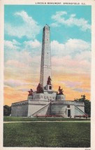 Lincoln Monument Springfield Illinois IL Postcard B17 - £2.34 GBP