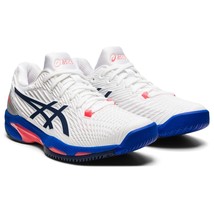 ASICS Women&#39;s Solution Speed FlyteFoam 2 White Tennis Running Shoes Size 9 - $79.19