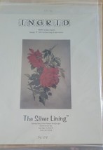 The Silver Lining Cross Stitch Pattern Ingrid Red Roses - $8.50