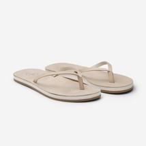 Hari Mari Peter Millar Flip Flop Sandal in Sand Leather $125, Sz 8, New! - £55.21 GBP