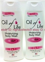 ( 2  ) Oil of Life 2 In 1 Moisturizing Fragrance Body Wash 18 Oz BRAND NEW - $674.63 MXN