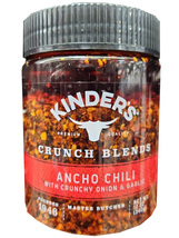 Kinder&#39;s Crunch Blends Ancho Chili Topper 12 oz Spice Seasoning W/ Crunc... - $18.61