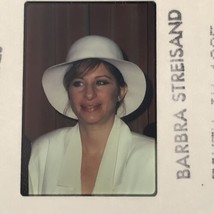 Vintage 1985 Barbara Streisand in White Celebrity Color Photo Transparency Slide - £7.58 GBP