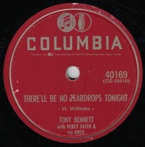 Tony Bennett 78 There&#39;ll Be Some Teardrops Tonight / My heart Won&#39;t Say SH2E - £5.45 GBP