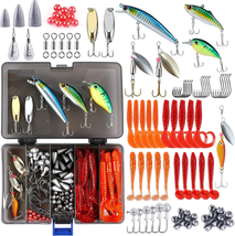253/397Pcs Fishing Accessories Kit, Fishing Tackle Box with Tackle - £20.17 GBP
