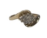 .30 Women&#39;s Cluster ring 14kt Yellow Gold 398888 - £208.79 GBP