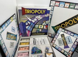 Triopoly Three-Level Monopoly Board Game Reveal 2010 Complete Set - $25.71