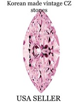 10x Marquis CZ Stones Size 10x5mm Marquee Cut Vintage Made In Korea￼ Sup... - $247.50
