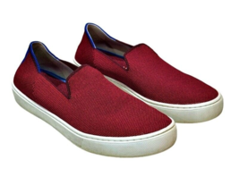 Rothys The Sneaker Garnet Red Size 6.5 Slip-on Knit Sneakers Retired Color - £24.53 GBP