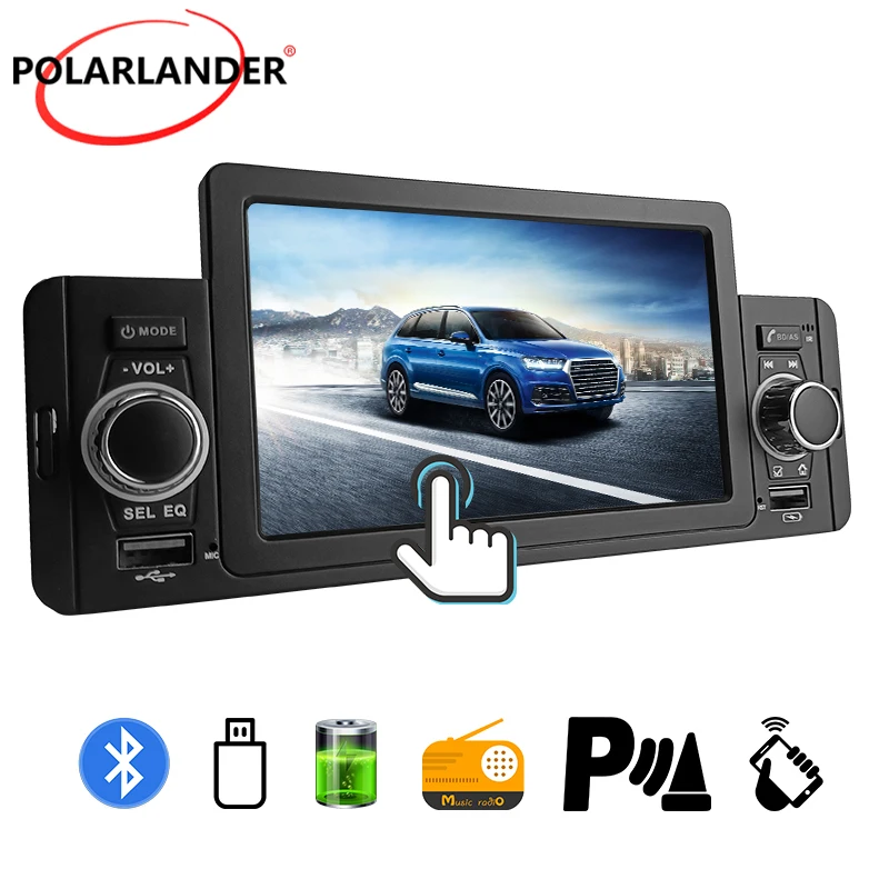 Car Radio 1 Din 5&#39;&#39; MP5 Rear Camera Mirror Link IPS Touch Screen Accessories - £54.14 GBP+