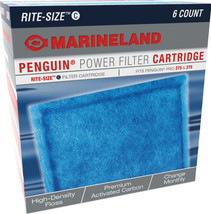 Marineland Penguin Power Filter Cartridge Rite-Size C 6 count Marineland Penguin - £27.54 GBP