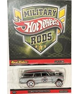 &#39;64 Chevy Nova Gasser Custom Hot Wheels 2024 Military Rods Series w/RR - £74.38 GBP