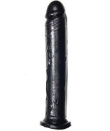 IGNITE COCK 10 INCH BLACK SUCTION CUP DILDO DONG - $55.39 CAD