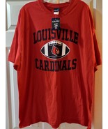 New Louisville Cardinals Football Adult T Shirt Size 2 XL - £13.36 GBP