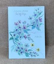 Ephemera Vintage Gibson Greeting Card Wife Birthday Floral Pop Out Honey... - £4.73 GBP