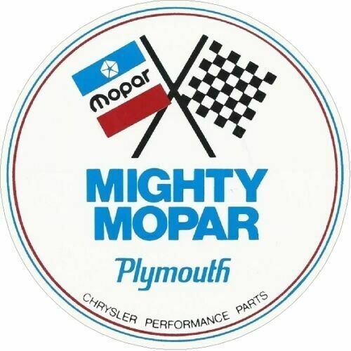 Mighty Mopar Performance Classic Vintage sticker decal NHRA RatRod Street Rod - $4.94 - $8.41