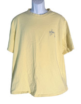 Guy Harvey Short Sleeve Crew Neck Fish T-Shirt Yellow Xxl - £8.41 GBP