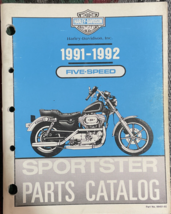 1991 1992 Harley Sportster Parties Catalogue Manuel Book Five-Speed OEM 99451-92 - £26.72 GBP