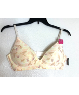 Vince Camuto Womens sz 38C Floral Beige Bra Padded VCO511087 New - $15.83