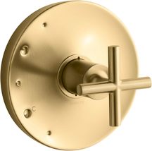 Kohler TS14423-3-2MB Purist Valve Trim with Cross Handle - Brushed Moderne Brass - £182.30 GBP