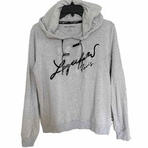 Karl Lagerfeld Layer Logo Grey Heathered Hoodie NWOT Small - $37.40