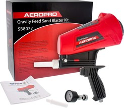 Tcp Gravity Feed Sand Blaster Gun Kit: Pneumatic Hand Held Sand Blasting... - $44.94